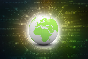 3d illustration of Data sharing concept