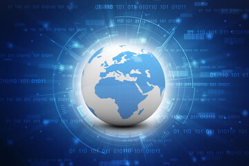 3d illustration of Data sharing concept