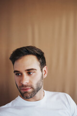 Fototapeta premium Adding the handsome factor to copy space