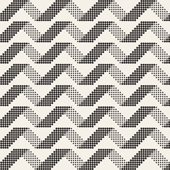 Fototapeta premium Vector seamless pattern. Repeating geometric elements. Stylish monochrome background design.