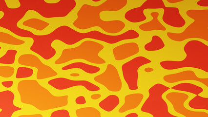 Abstract red, yellow and orange waves. Creative background.