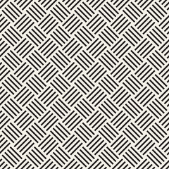 Vector seamless pattern. Repeating geometric elements. Stylish monochrome background design.