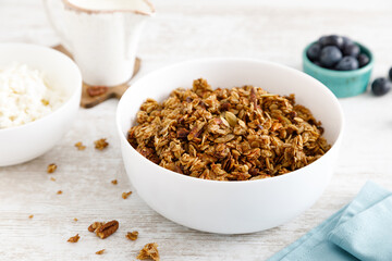 Granola with nuts and seeds