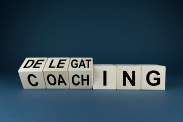 Concept coaching or Delegating in business