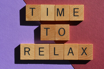 Time to Relax, phrase as banner headline