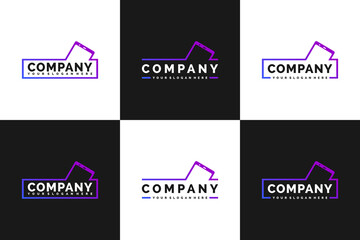 set of cell phone shop logo,frame background, reference logo for your business