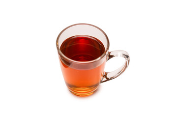 A cup of tea isolated on  white background.
