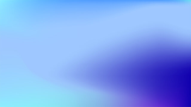 Dark blue, light blue and turquoise rainbow abstract gradient stock vector background. Iridescent holographic art texture. Applicable for poster, flyer, brochure, banner, website and graphic design