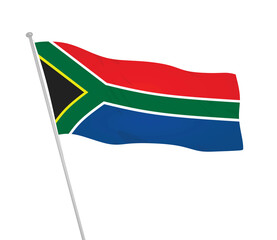 South Africa  flag. vector illustration