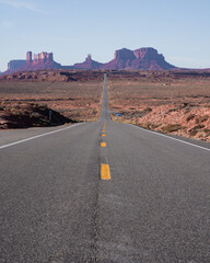 Classic Aerial of Old West Monument Valley Highway