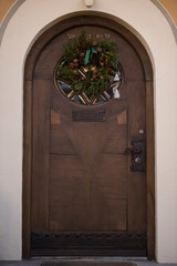 Old Decorative Main Entrance Wooden Door.
