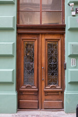 old outdoors wooden door