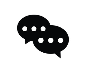 bubble text SMS chat Icon vector esp