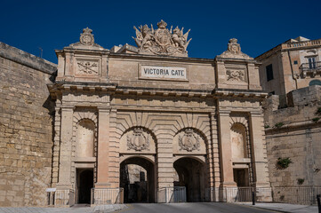 Fototapeta na wymiar Victoria gate in Valletta, Malta