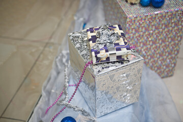 New Year decorations of shopping halls of stores 3744.