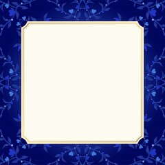 ホワイトデー素材 ハートの植物フレーム