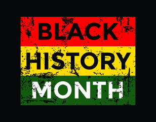 black history month, vector illustration