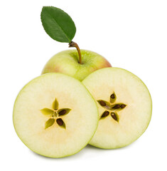 apples on a white background