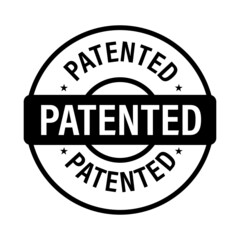 Fototapeta premium patented vector icon. black in color, line art