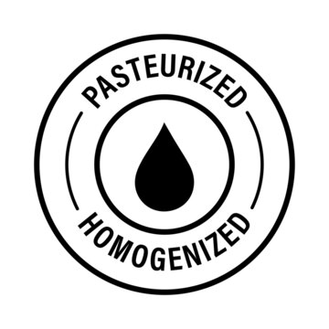 processed milk product abstract. 'homogenized and pasteurized' vector stamp, black in colorprocessed milk product abstract. 'homogenized and pasteurized' vector stamp, black in color