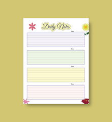 Daily Notes Planner