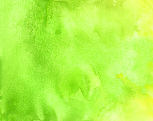 abstract watercolor green background with stains