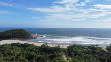 Praia do Cambury litoral norte São Paulo Brasil..