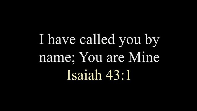 Christian quote, Handwritten vector calligraphy lettering text. Footage with handwritten text effect animation