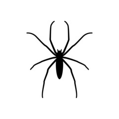 black spider logo icon design vector