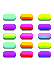 buttons vector for game design