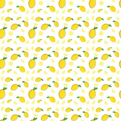 Zitronen Oberflächenmuster, nahtlos Design, fruchtige Illustration