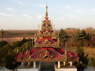 Thai Temples at White Horse Temple Luoyang in China. The birthplace of Buddhism in China. 