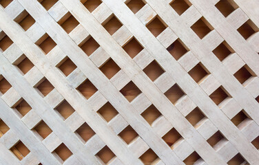 Wooden wicker panels. Material oak or walnut wood.