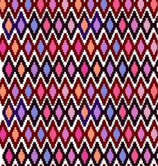 Ethnic ikat pattern background Traditional pattern on the fabric,  embroidery,  Aztec geometric art ornament print.Design for carpet, wallpaper, clothing, wrapping, fabric, cover, textile
