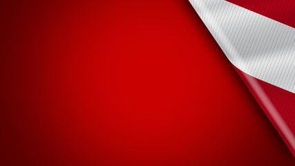 Peru and Red Background – 3D Illustration