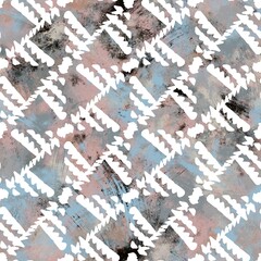 Seamless neutral and white grungy classic abstract surface pattern design for print. High quality illustration. Monochrome earth colored design with white pattern design overlay. Repeat graphic swatch