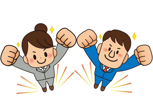 ビジネス 仕事 会社 会社員 ビジネスマン 元気 頑張る 応援 ガッツポーズ 新入社員 男性 やる気 サラリーマン 新人 ルーキー 採用 求人 転職 就職 就職活動 ネクタイ 成功 1人 イラスト シンプル 経営 人物 笑顔 働く ビジネスシーン 代 30代 社員 希望 目標 スーツ