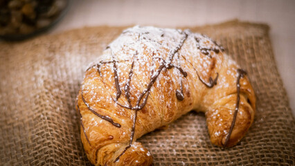 croissant on table