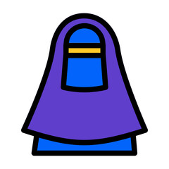 moslem woman icon suitable for Ramadan Islamic moments