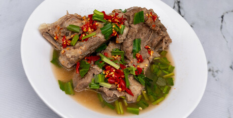 Mixed Pork, Chicken, Seafood, Soups and Rice Dishes
