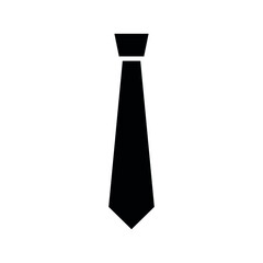 Tie icon. A ceremonial wardrobe accessory. A symbol of business, politics, and official business meetings. Isolated vector illustration on white background.
