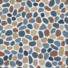 Seamless pattern with stone mosaic.Ceramic tile with a chaotic pattern.Vector illustration.