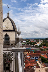 View of the city of Iguape from the tower of the Basilica of Senhor Bom Jesus de Iguape, south coast of Sao Paulo