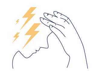 Obraz premium Stress concept. Depression and fear, emotional frustration. Mental disorder