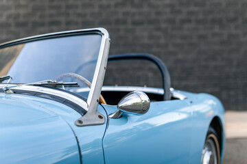 Vintage British Sports Car - Blue