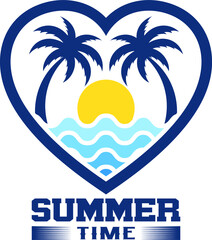 Summer t-shirt design vector image