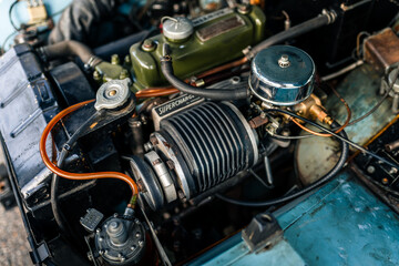 Vintage British Sports Car - Blue