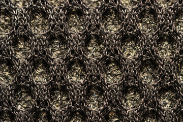 macro texture of black synthetic fabric