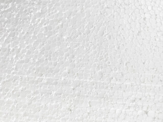 close up of white foam plastic