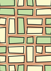 Offset Quads generative art background art illustration